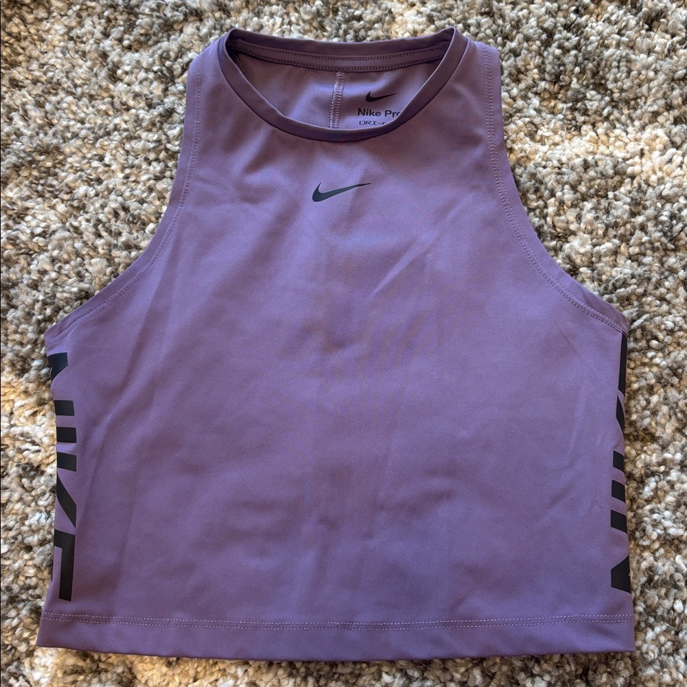 Nike Pro Lavender Athletic Crop Top